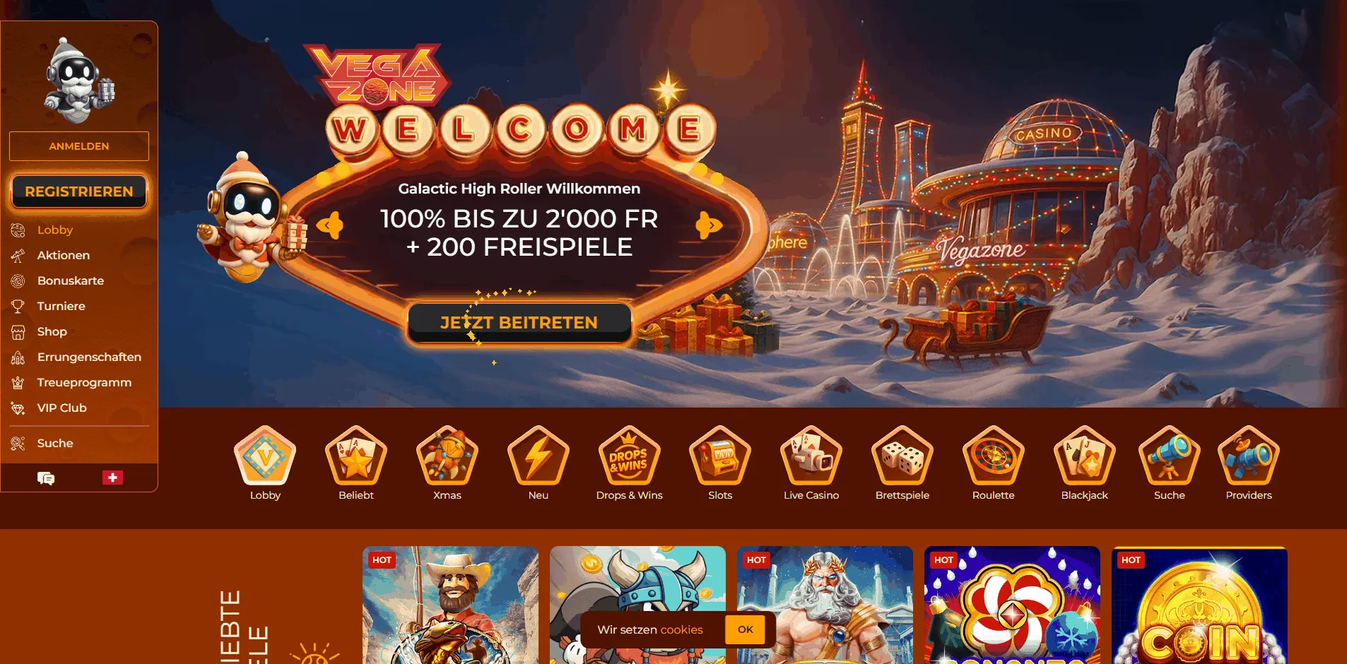 VegaZone Casino Startseite VegaZone Online Casino